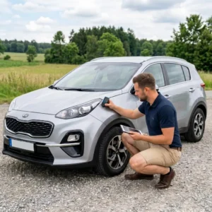Fyzická kontrola vozidla technikom
